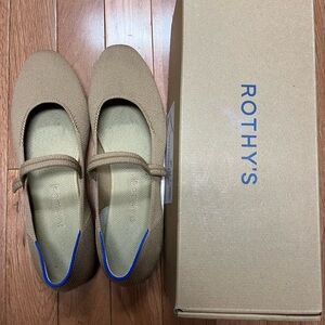 Rothy's Tan Square Mary Jane, size 8